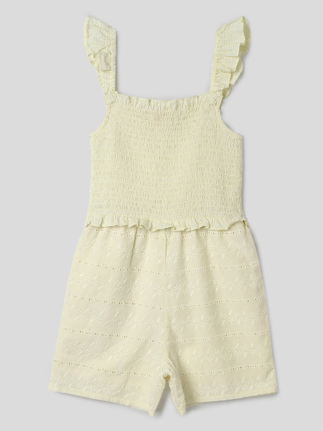 Smocked Lime Romper