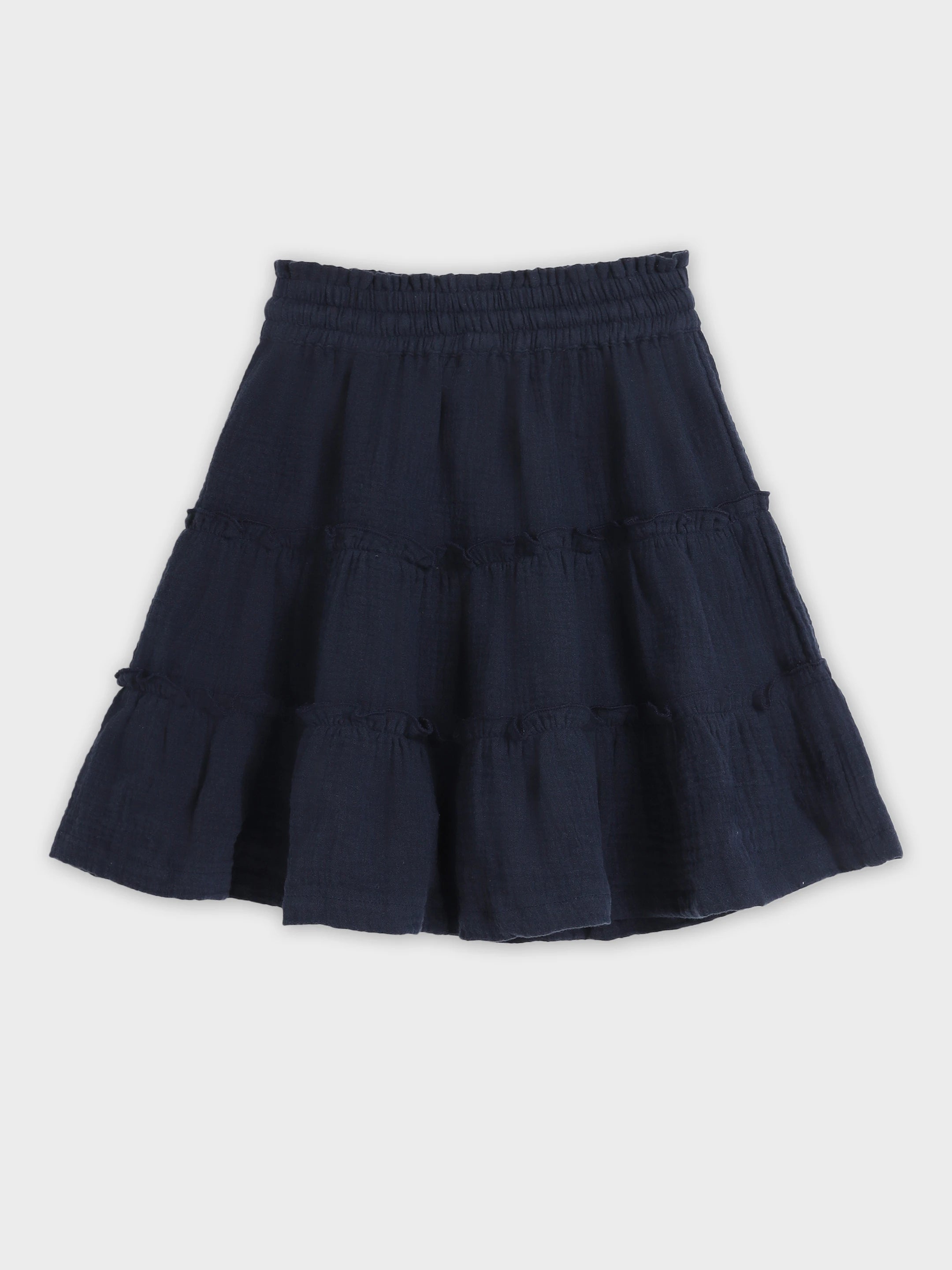 Navy Muslin Skirt