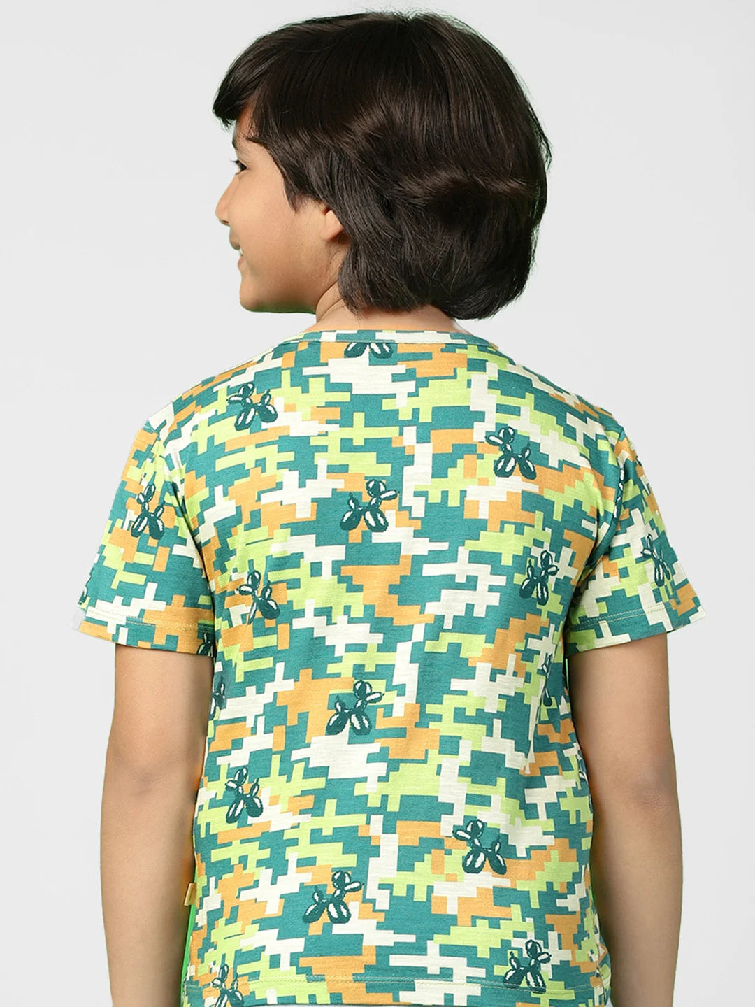 Boys Camo Print T-Shirt & Cargo Set