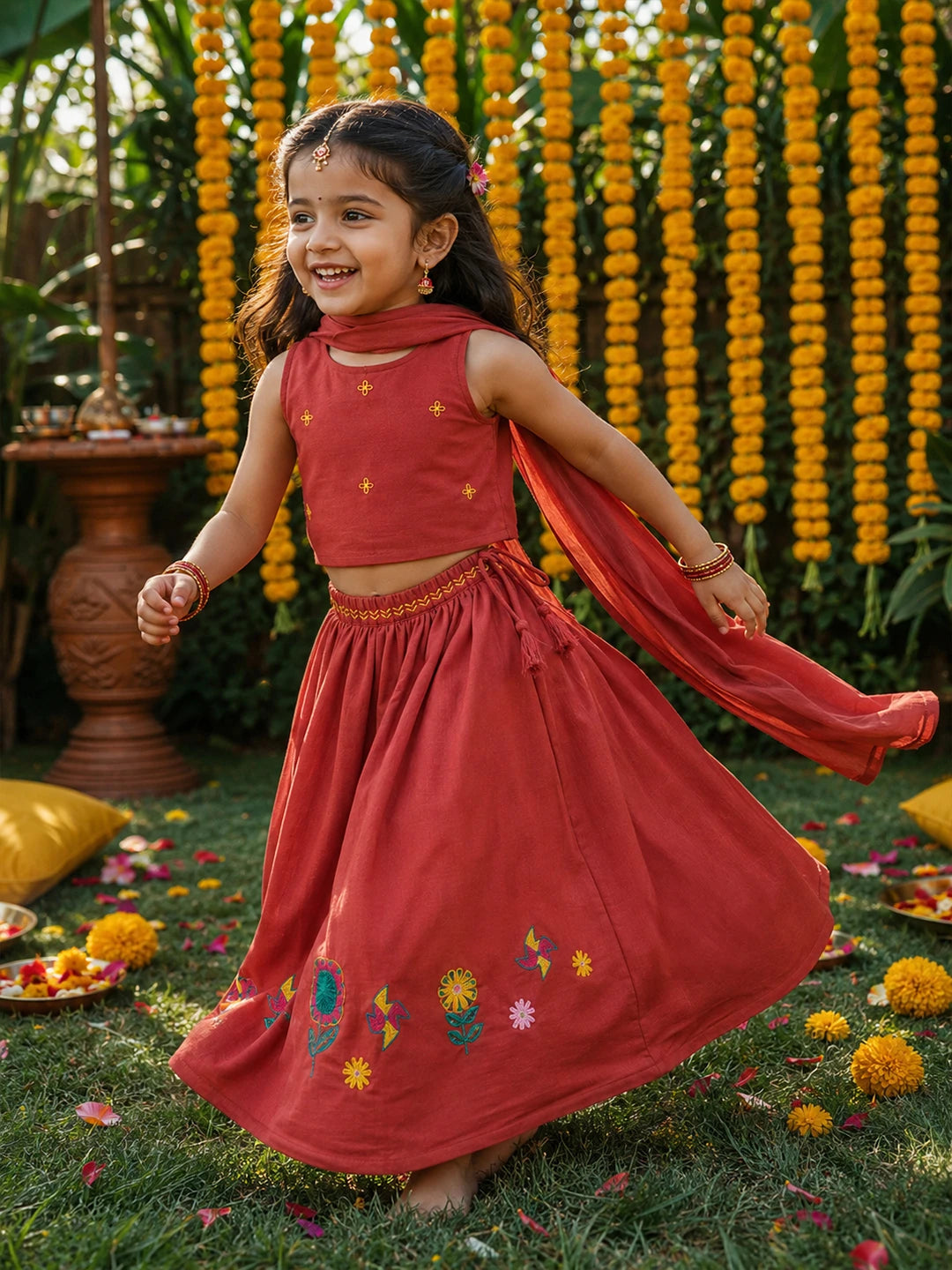 Embroidered Lehenga Set