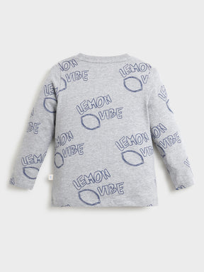 Boys Graphic Print Sweatshirt & Denim Set