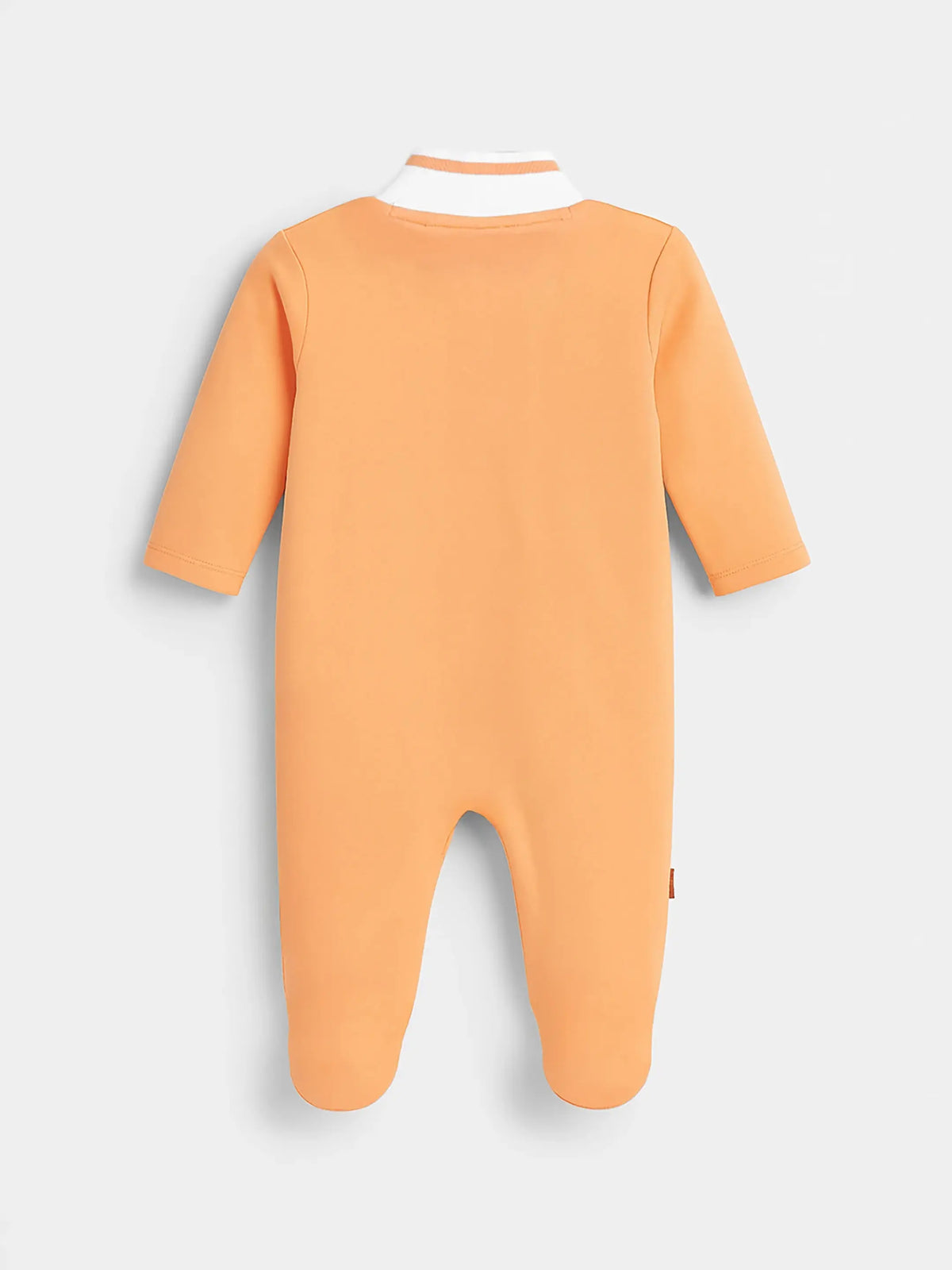 Dreamy Orange Polo Collar Sleepsuit