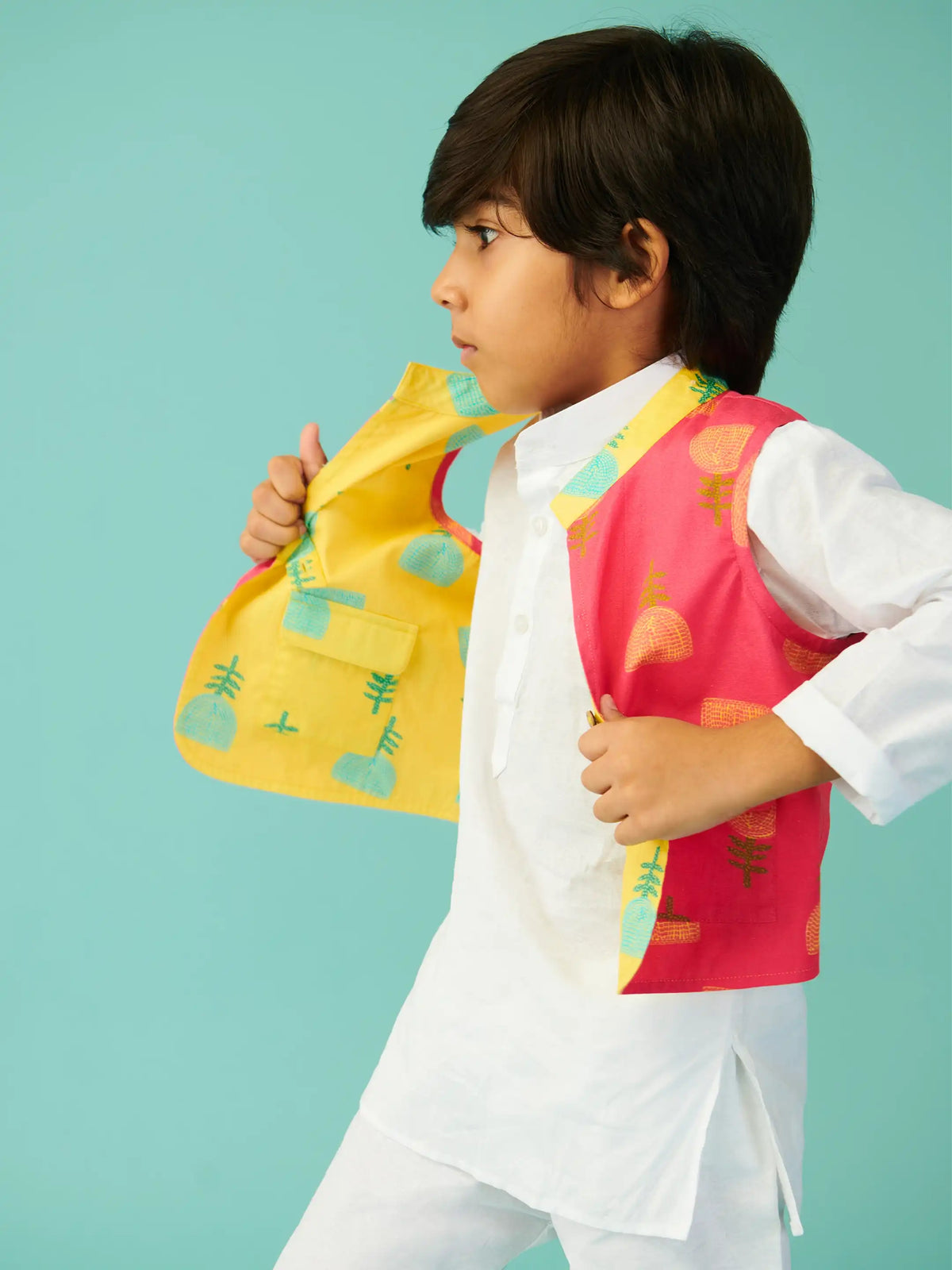 Pushp Reversible Nehru Jacket Somersault