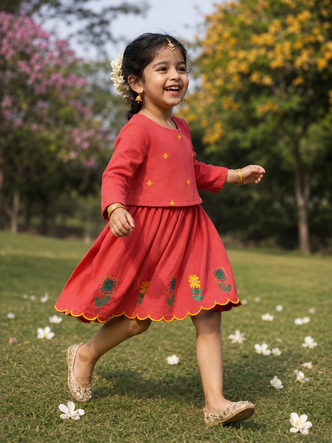 Embroidered Cotton Dress