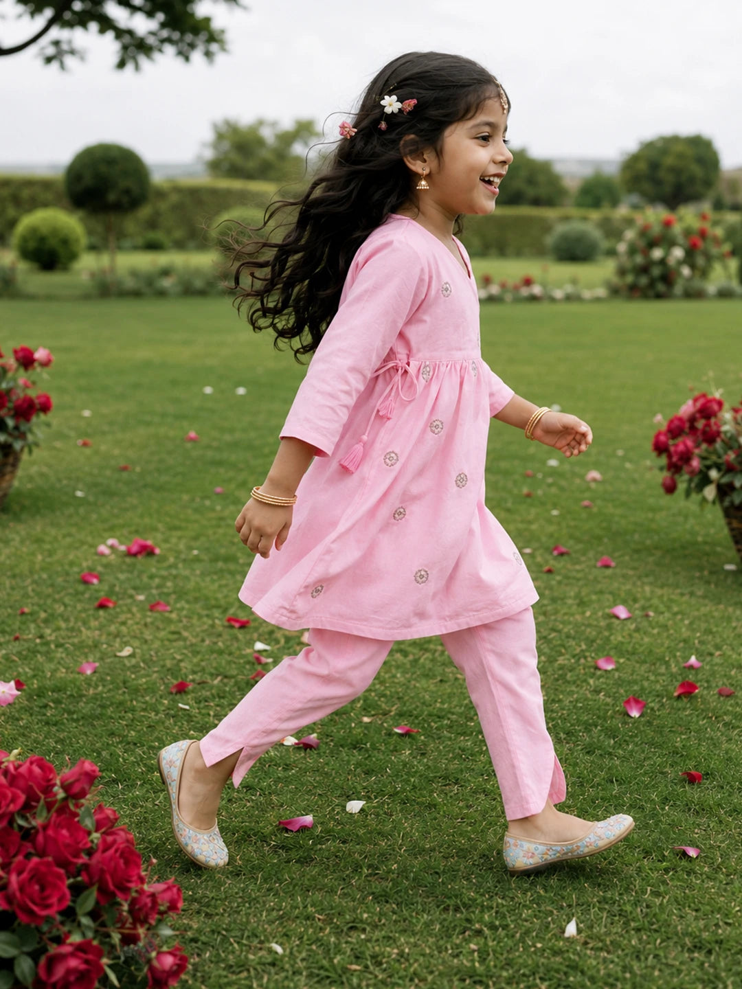 Embroidered Shantoon Kurta Pajama Set