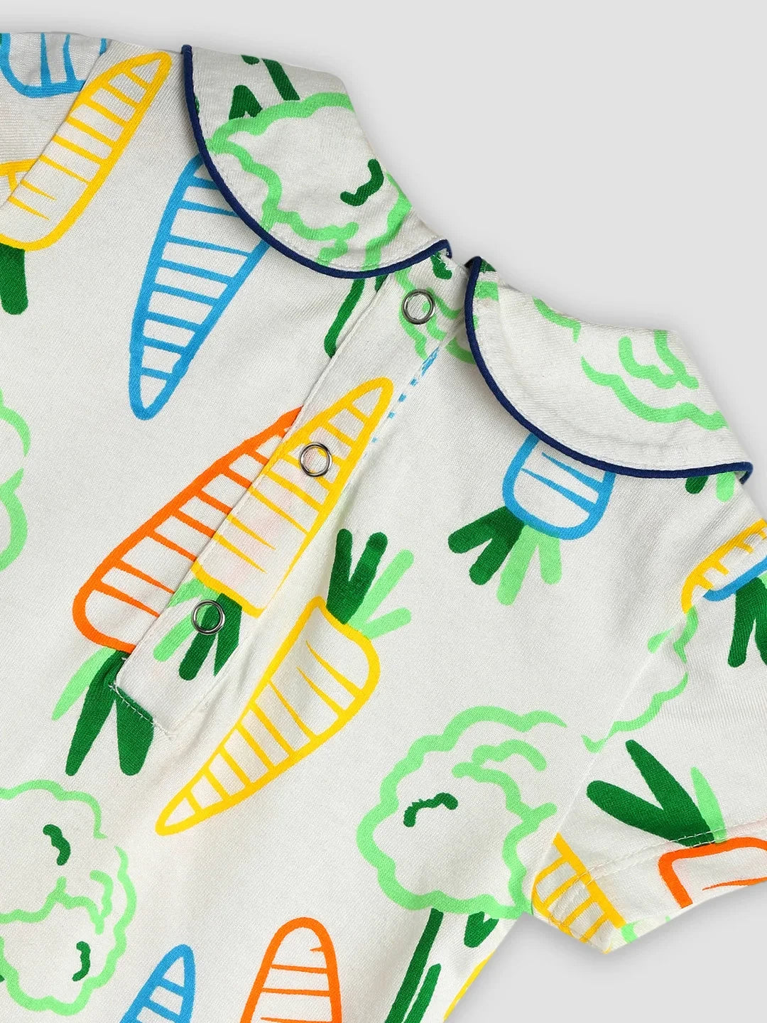 Printed Cotton Bodysuit & Pants Set