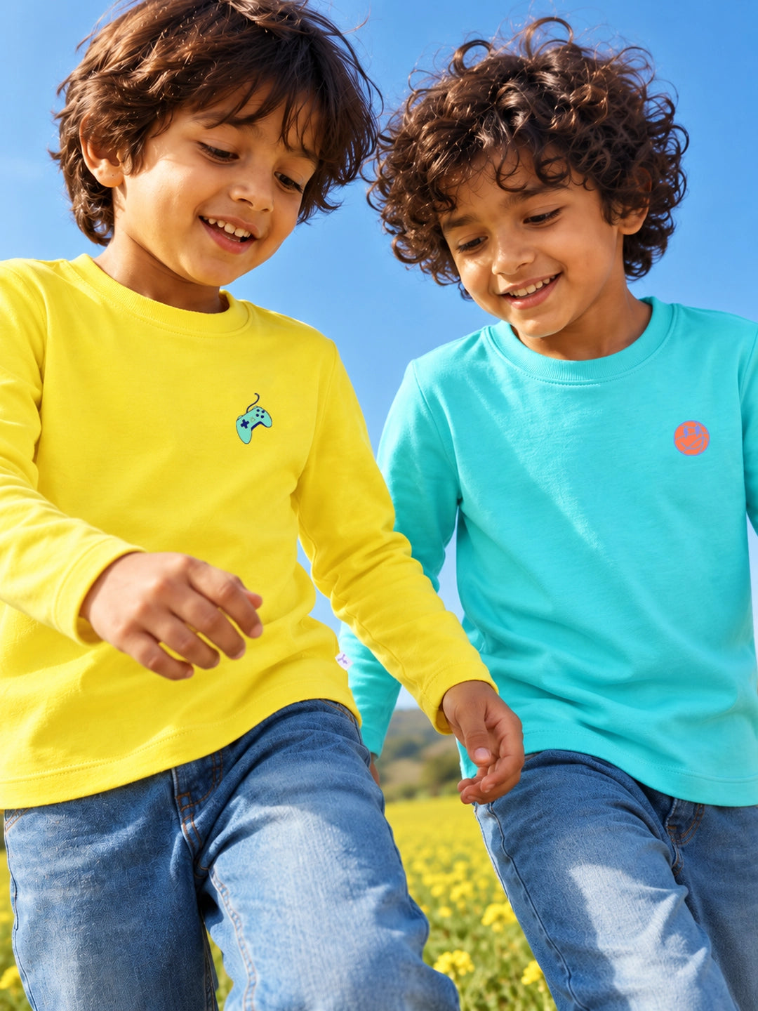 Pack of 2 Full Sleeves Boy's T-Shirts