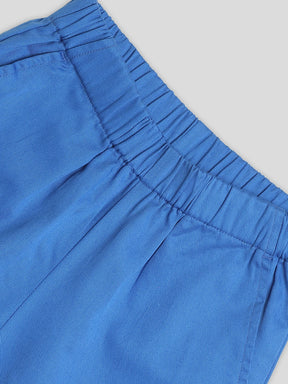 Blue Shirt & Shorts Set