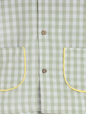 Checkered Green Shirt