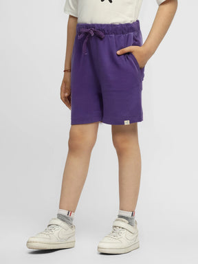 Black Currant Cotton Shorts