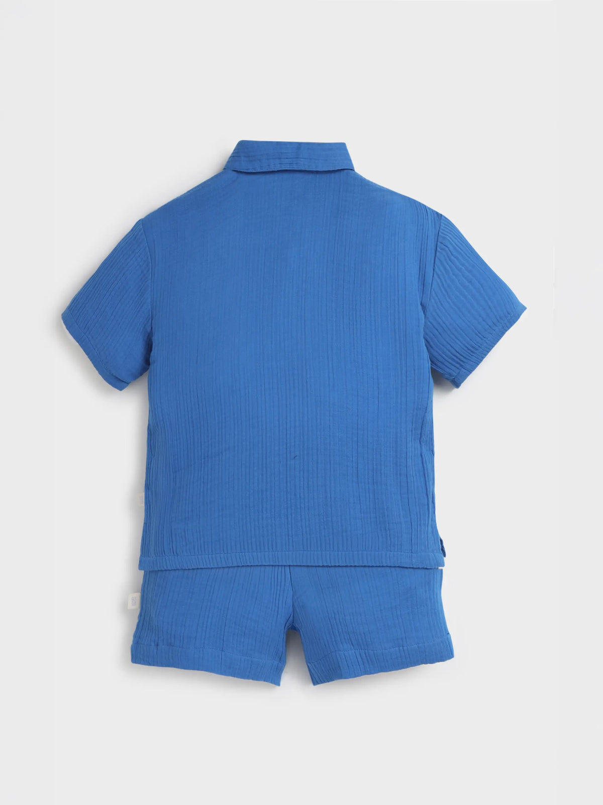 Classic Blue Polo Shirt & Shorts Set