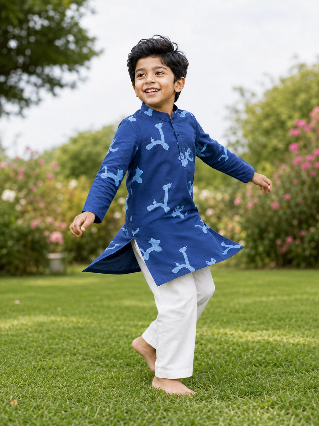 Printed Shantoon Kurta Pajama Set