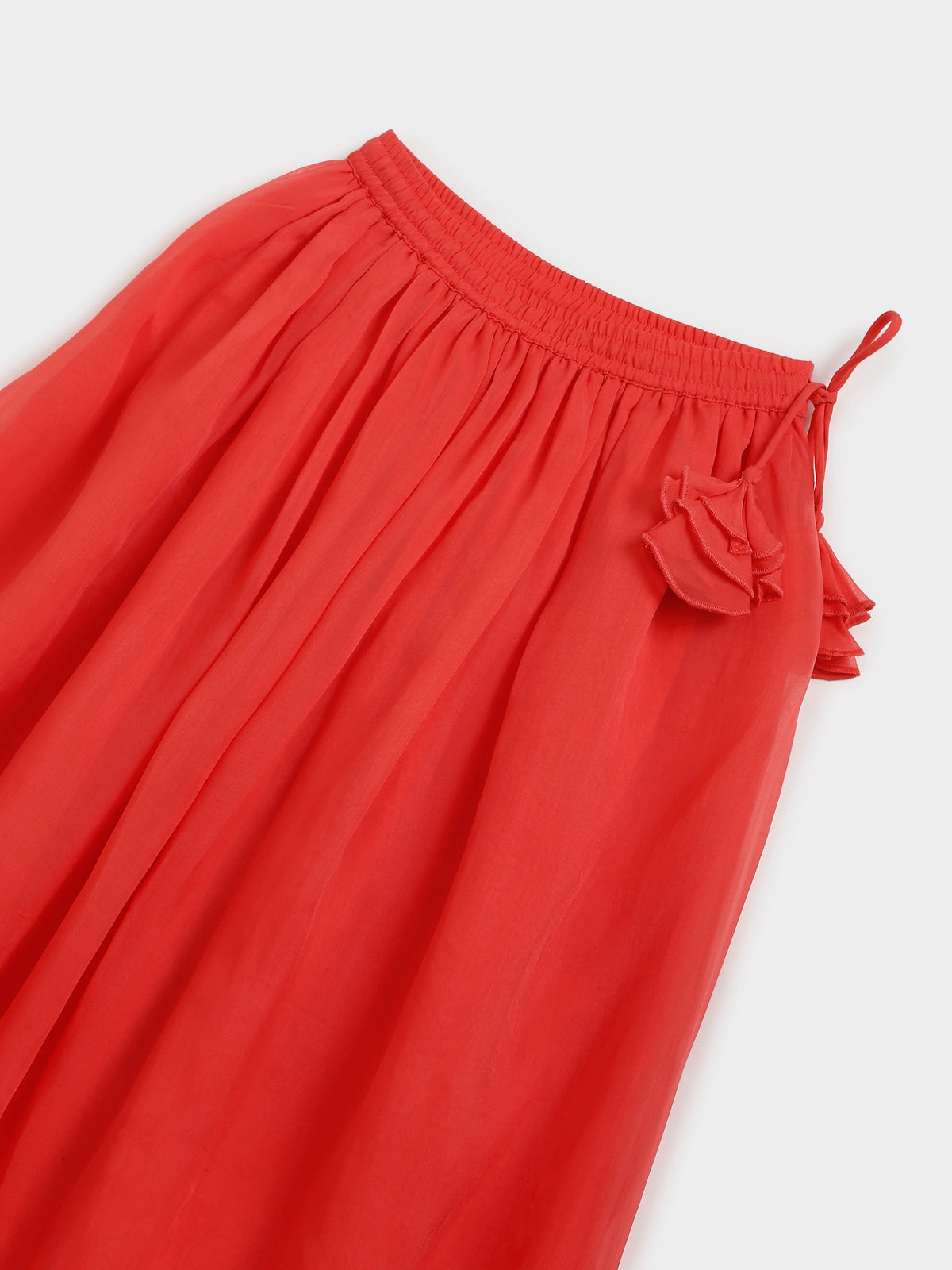 Zari Embroidered Top and Skirt Set with Dupatta