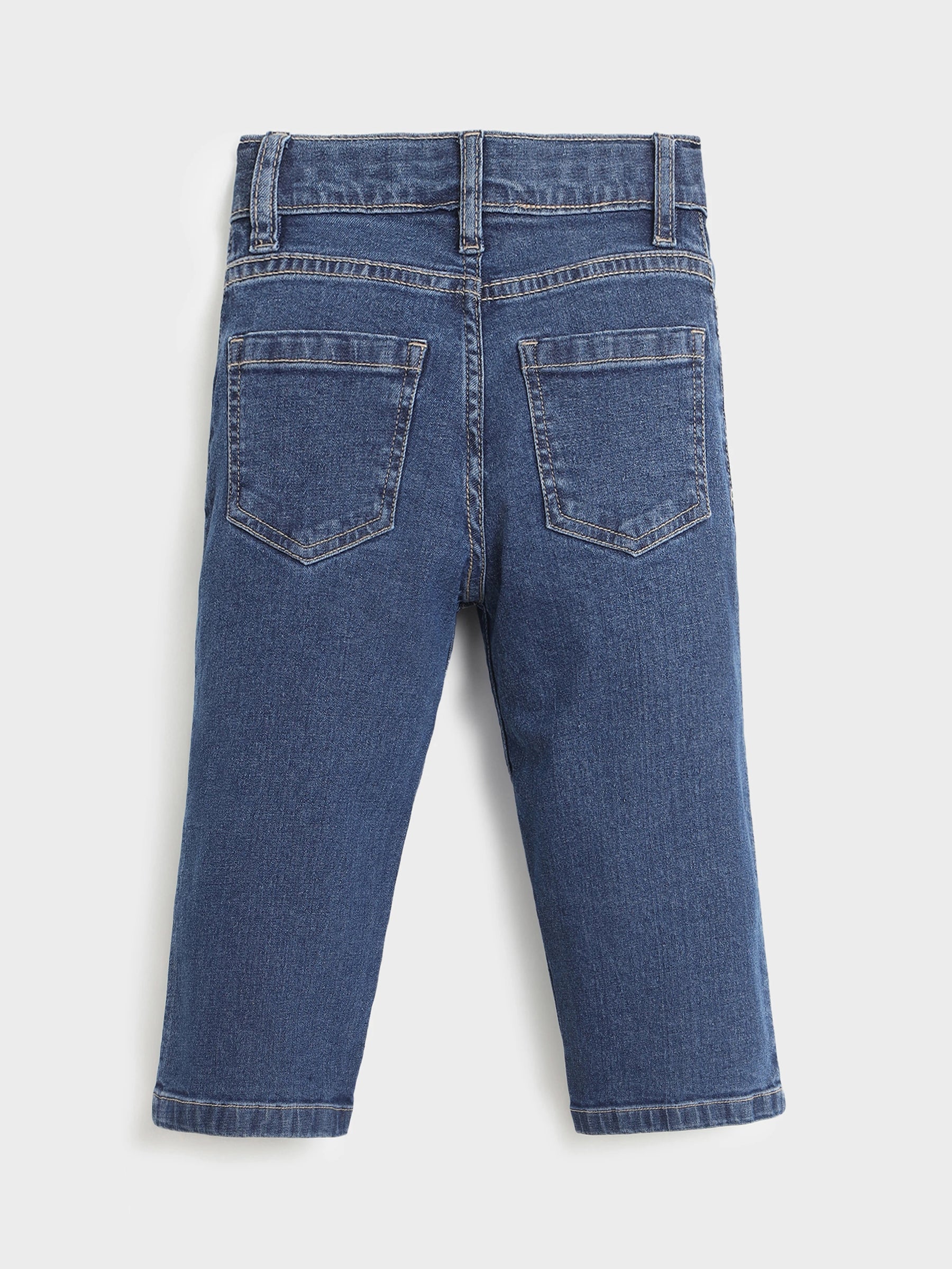 Girls Collar Detail Top & Denim Co-Ord Set