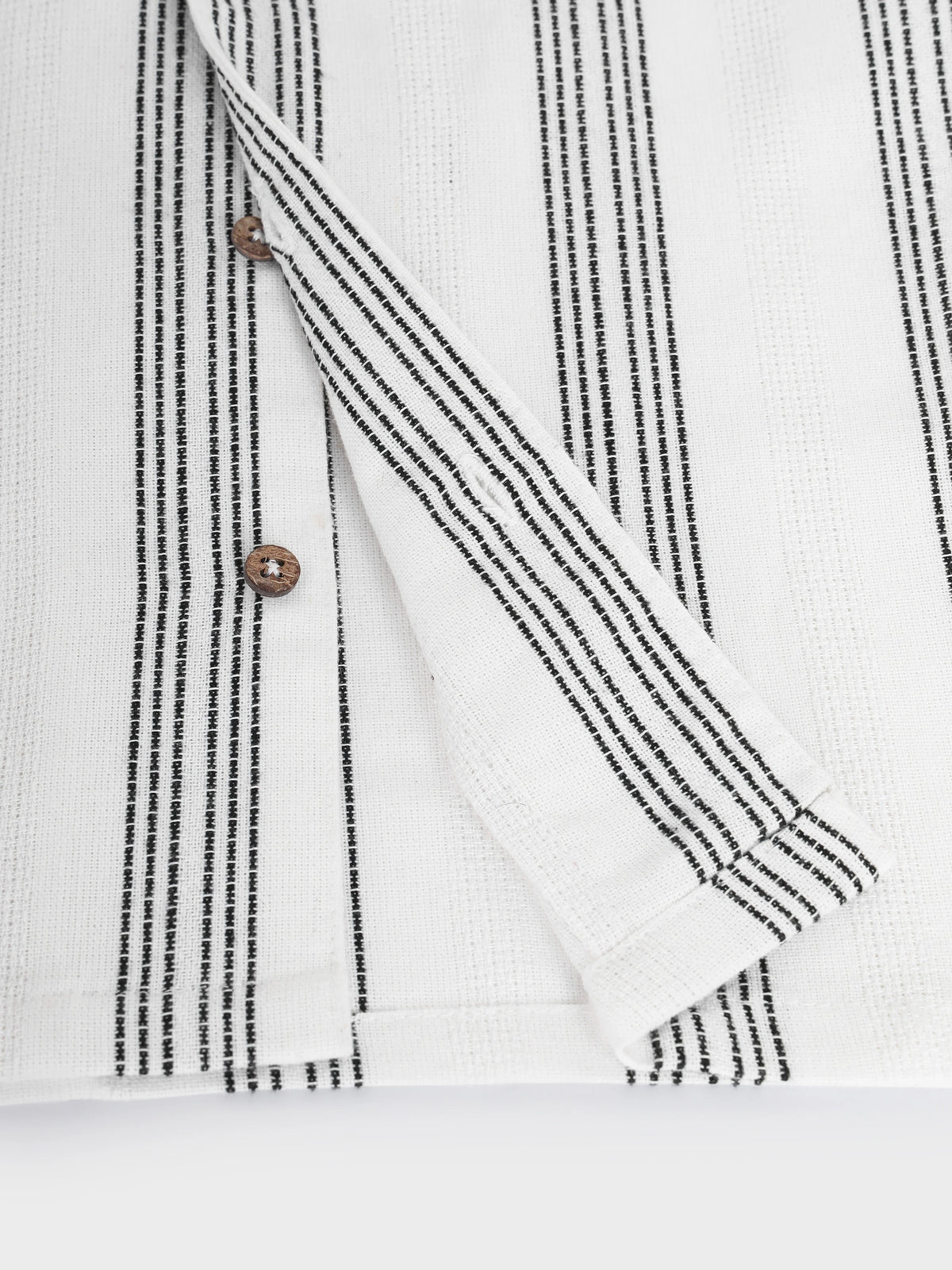 White Grey Striper Shirt
