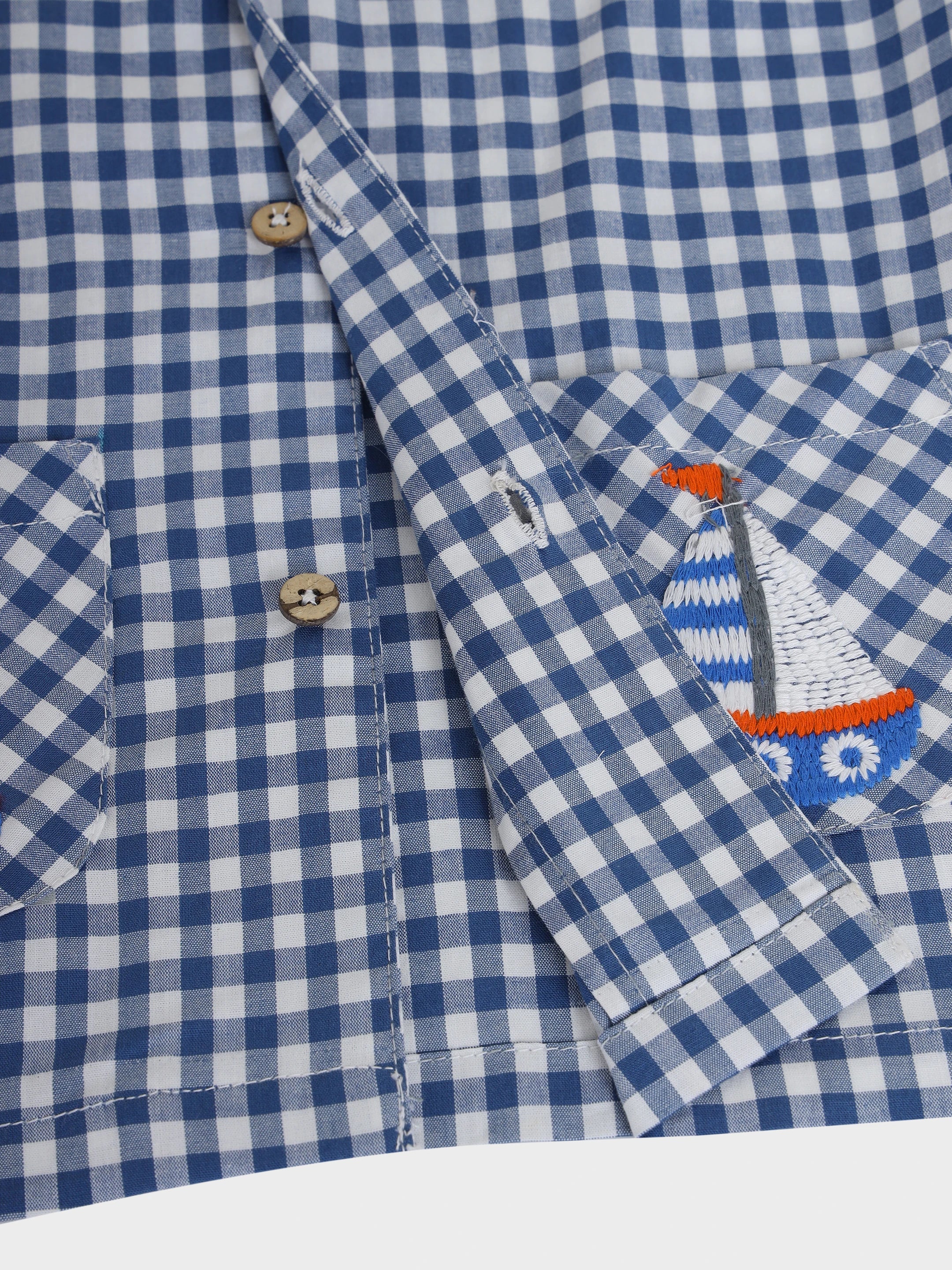Checkered Blue Shirt