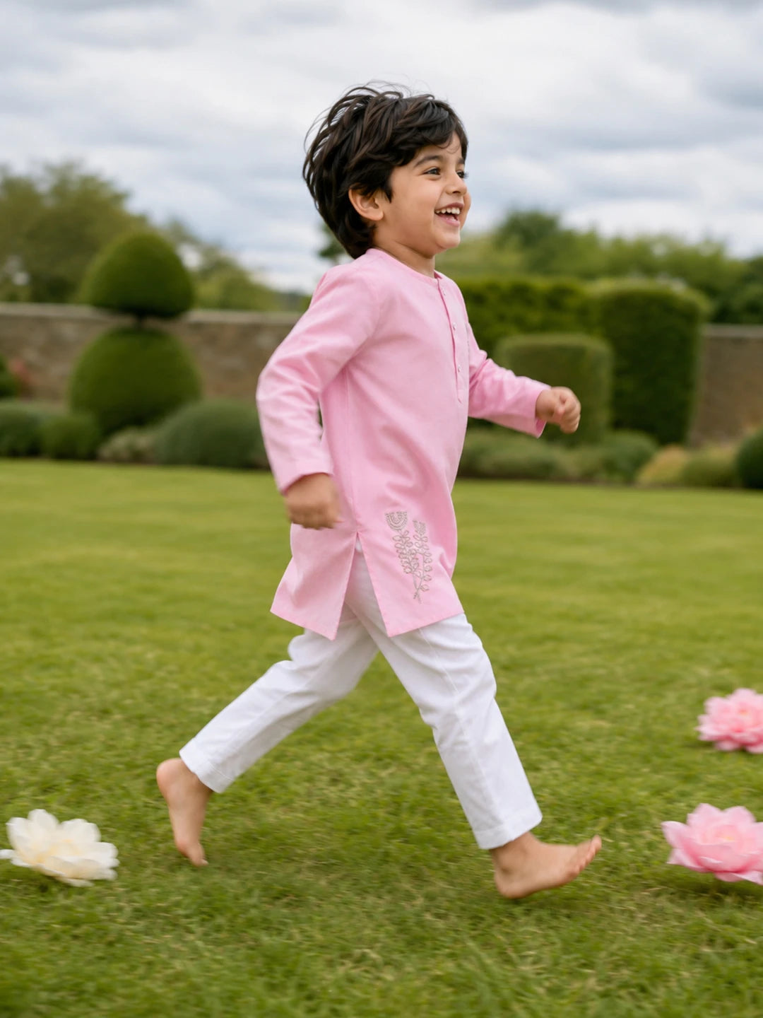 Embroidered Shantoon Kurta Pajama Set