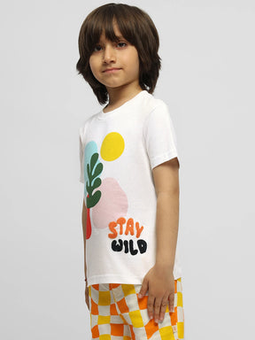 Stay Wild Embroidered Cotton Tee