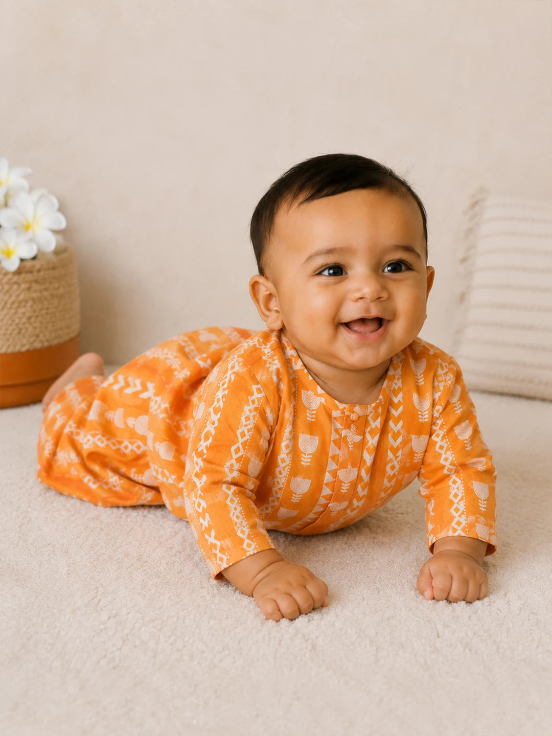 Printed Kurta Dhoti Set