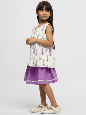 Turnip Flared Cotton Long Top & Skirt Set