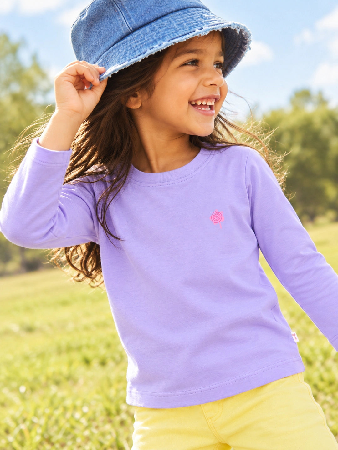 Lilac Pop Girl's T-Shirt