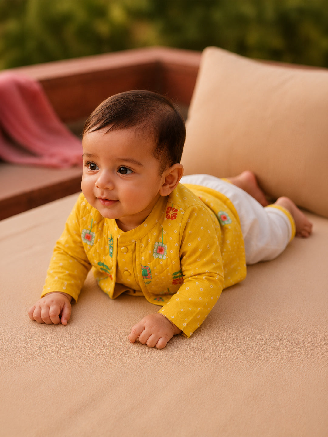 Kurta Dhoti with attached Jacket