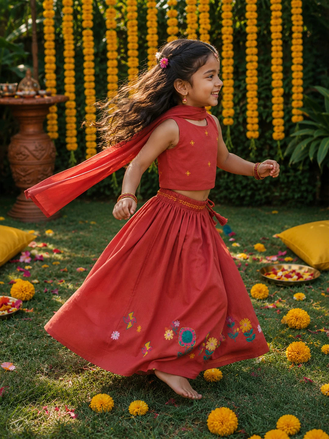 Embroidered Lehenga Set