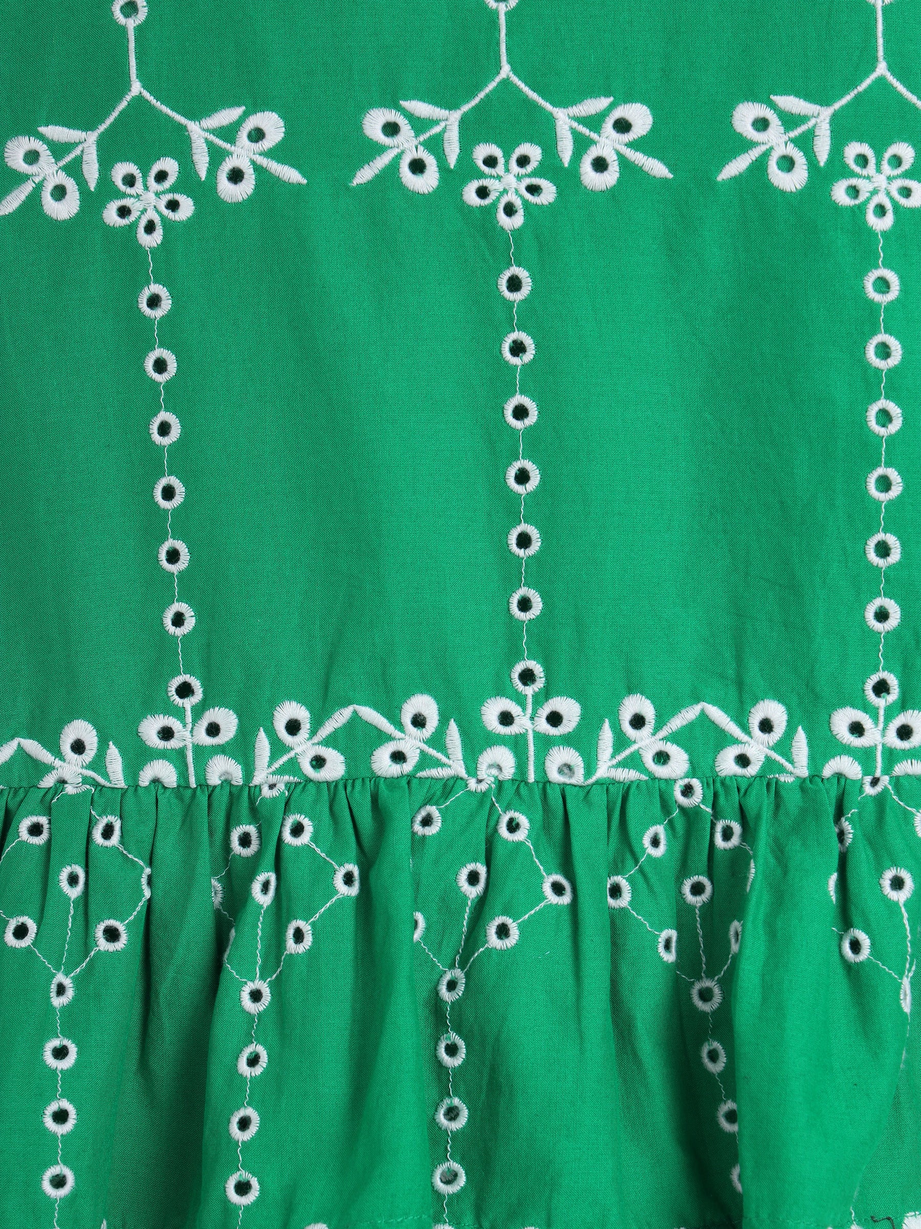 Emerald Bloom Peplum Co-ord Set