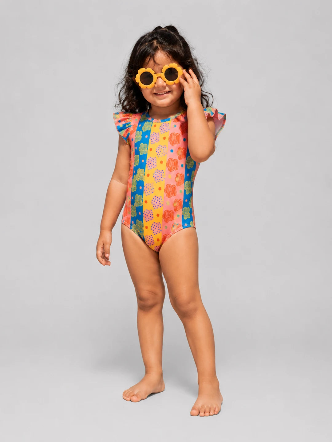 Abstract Daisy Swimsuit