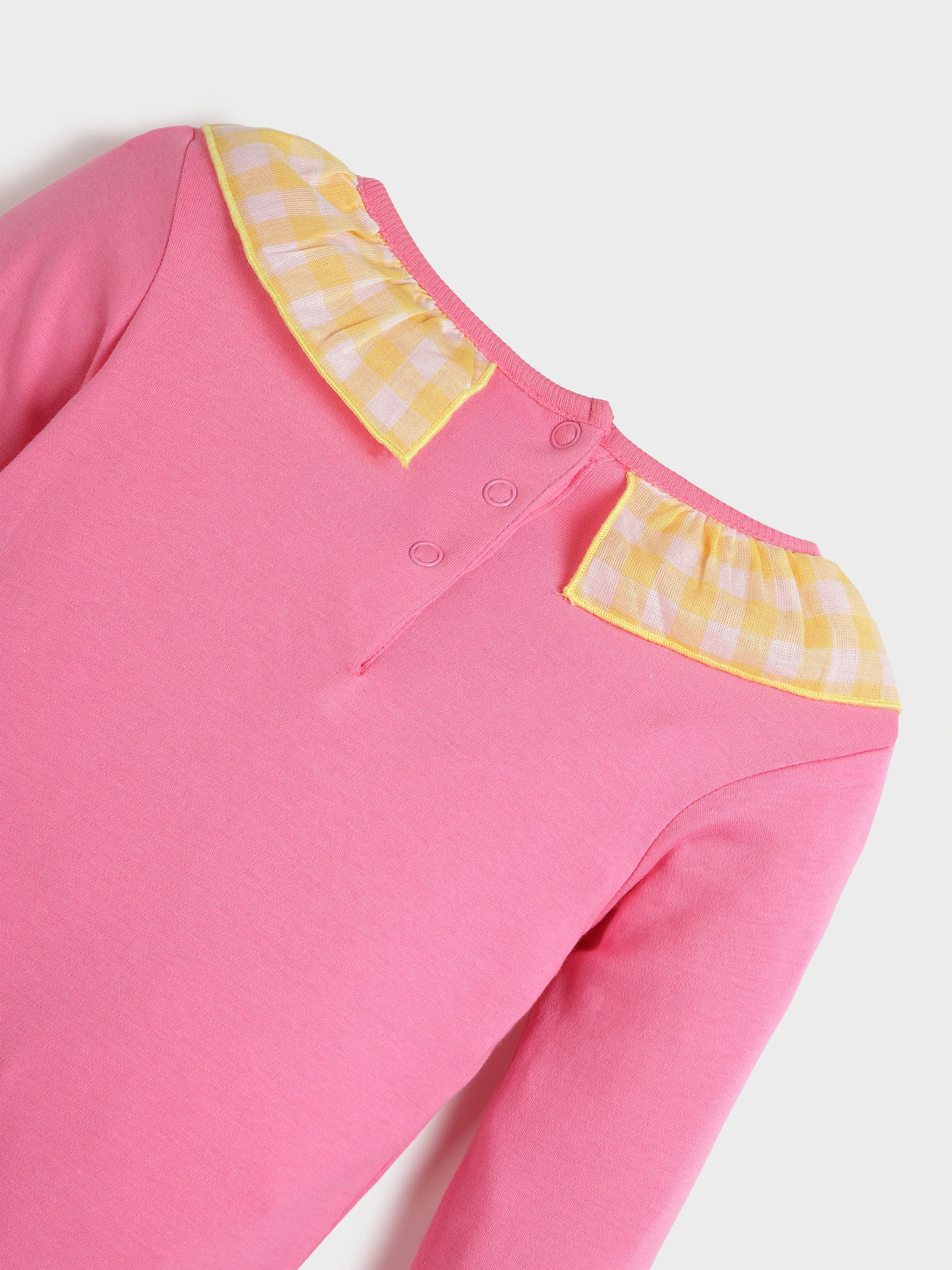 Pink ruffle bodysuit