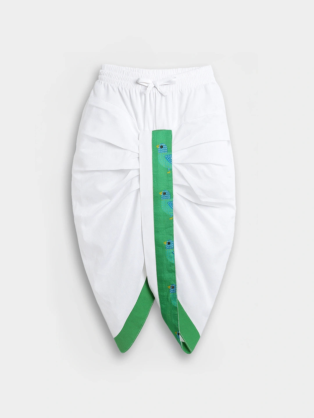 Playful Green Printed Kurta Dhoti Set