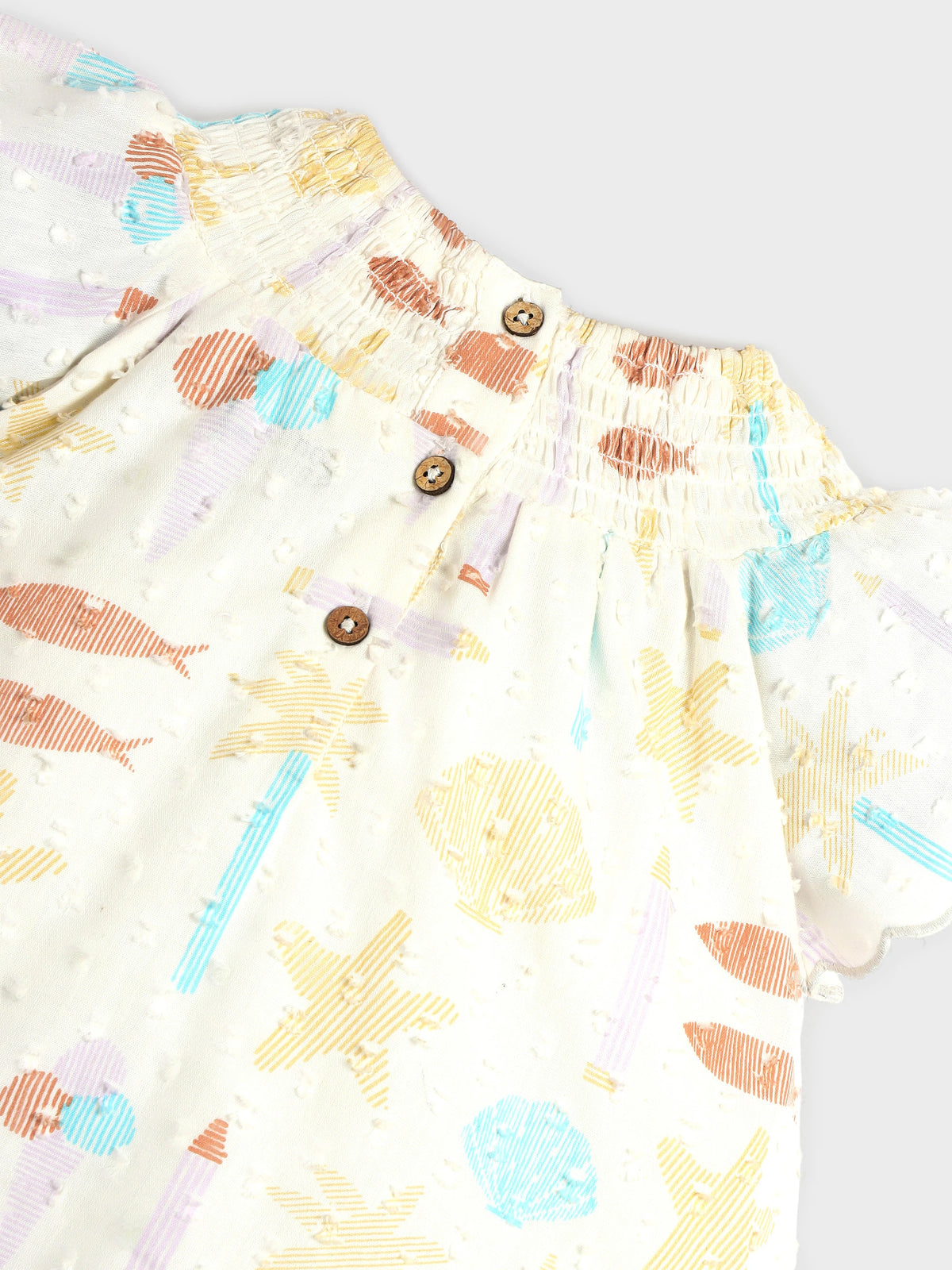 Playful Pastels Ruffle Baby Girl Dress
