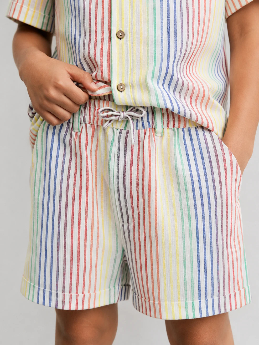 Fruity Stripe Shirt & Short Set