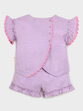 Lavender Breeze Scallop Co-ord Set