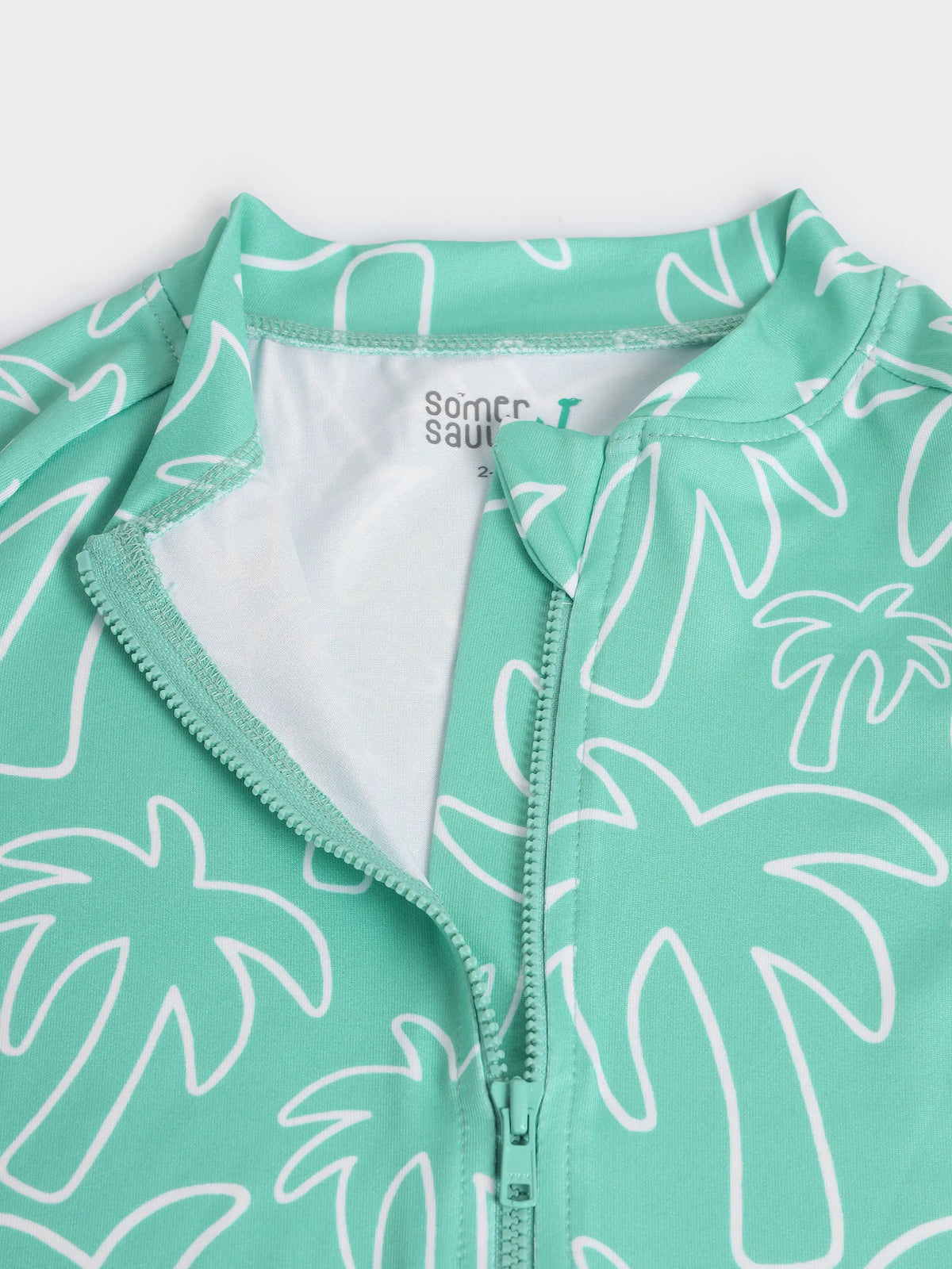 Palm Breeze Zip Swimsuit