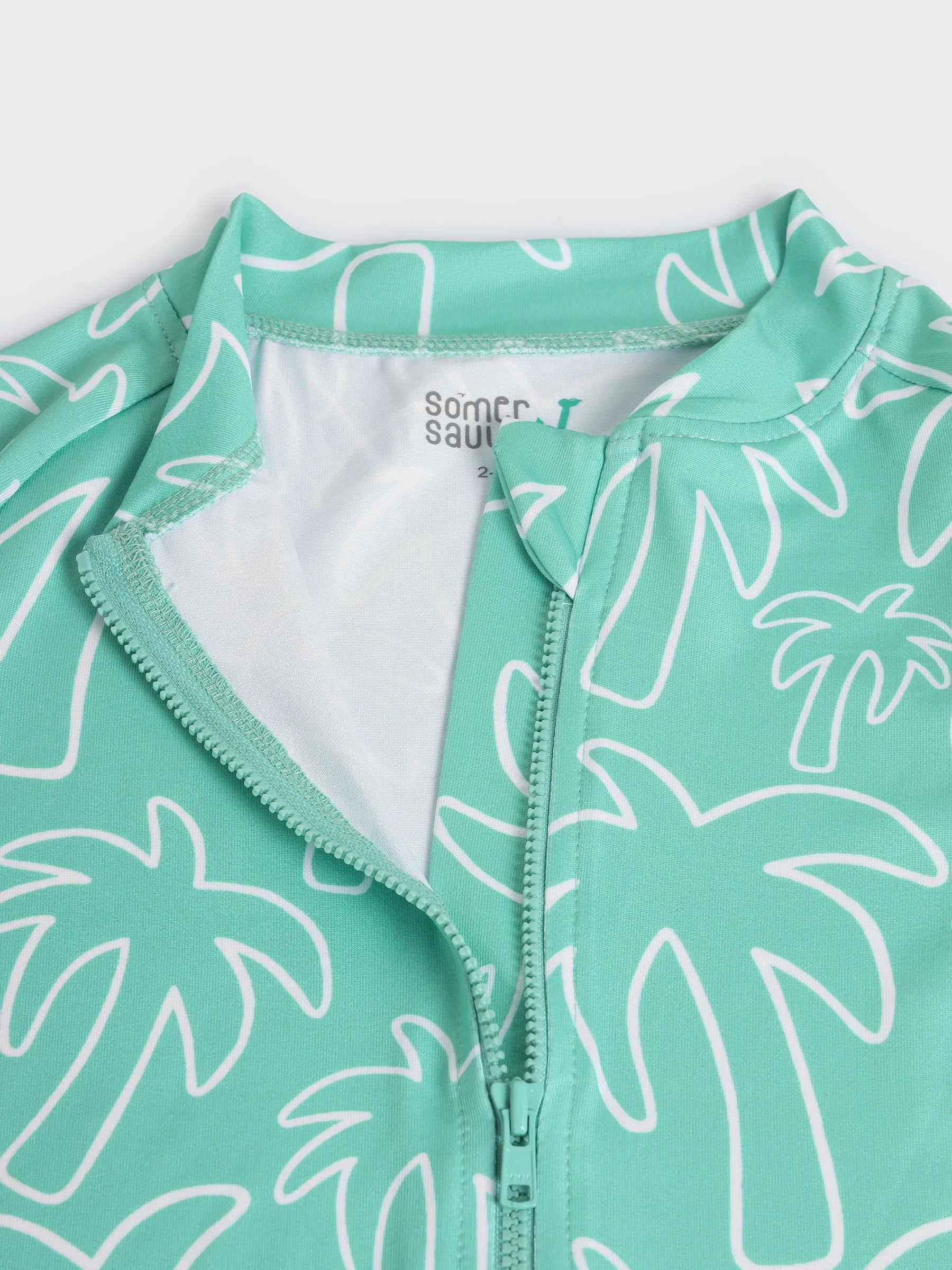 Palm Breeze Zip Swimsuit