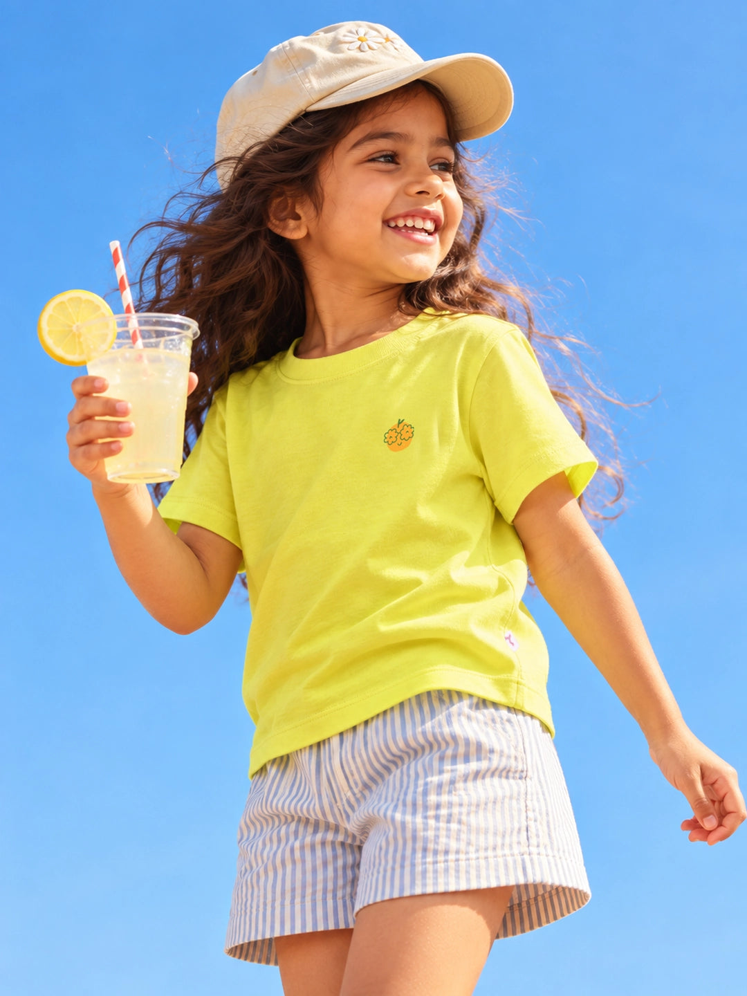 Playful Yellow Girl's T-Shirt