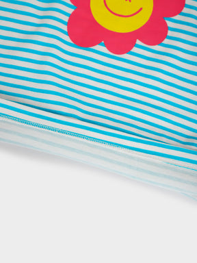 Striped Printed Night Suit Set