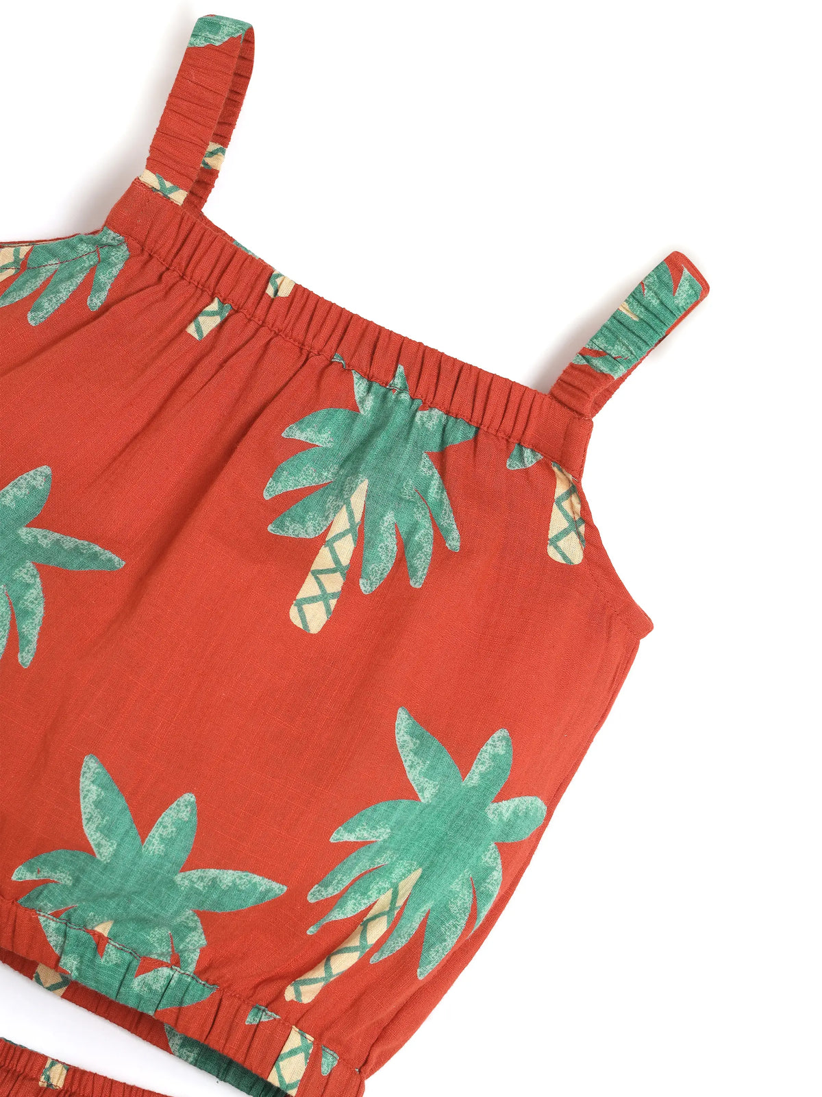 Tropical Palm Crop Co-ord Set