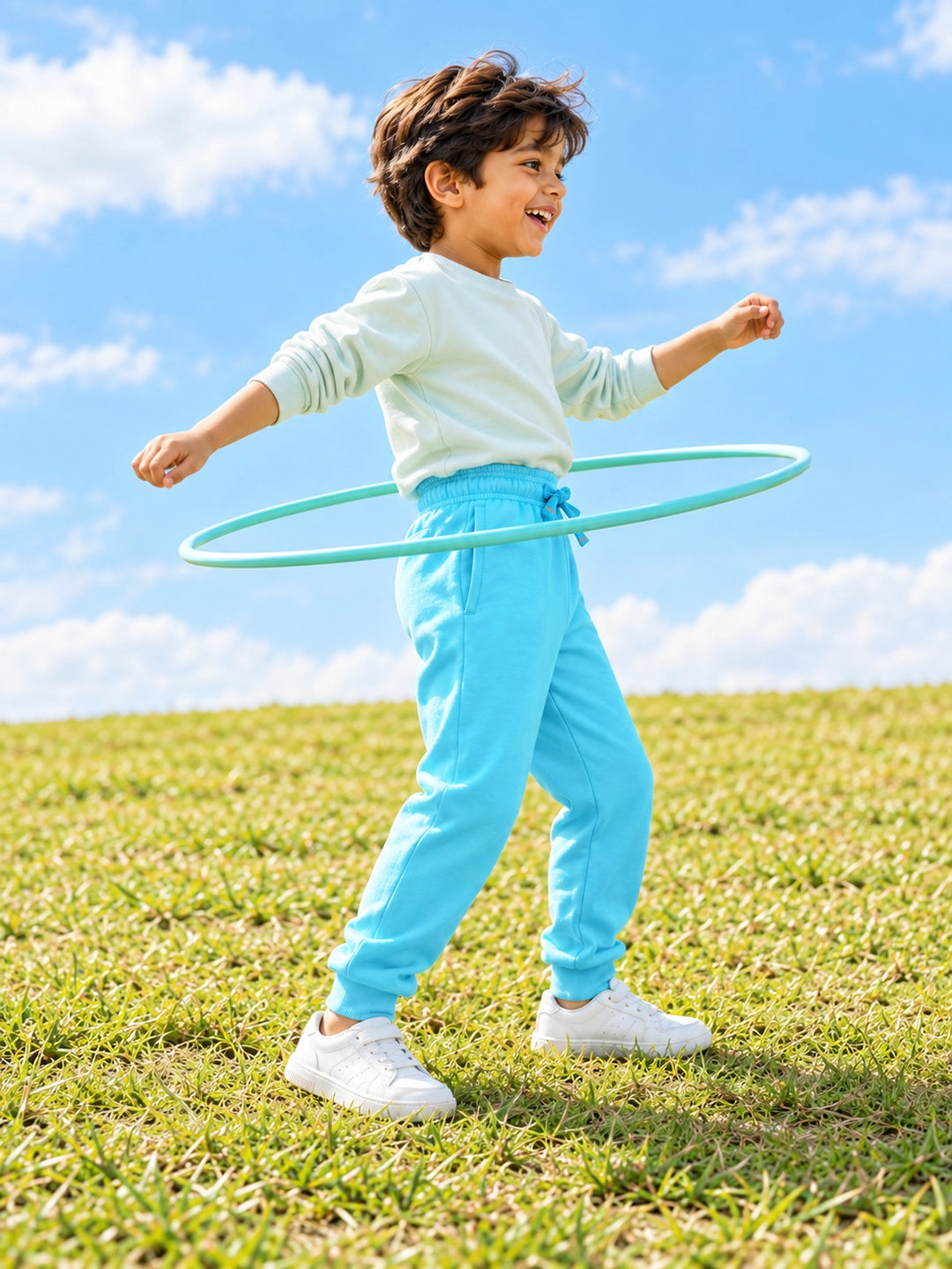 Aqua Blue Boy's Joggers