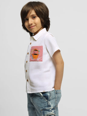 Boys Can Cook Embroidered Cotton Shirt