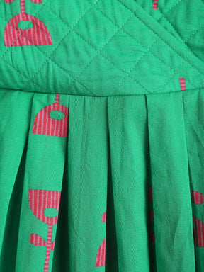 Quilted Angrakha Dress Pant Set