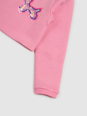 Key Notes Cotton Sweat & Tulle Skirt Set