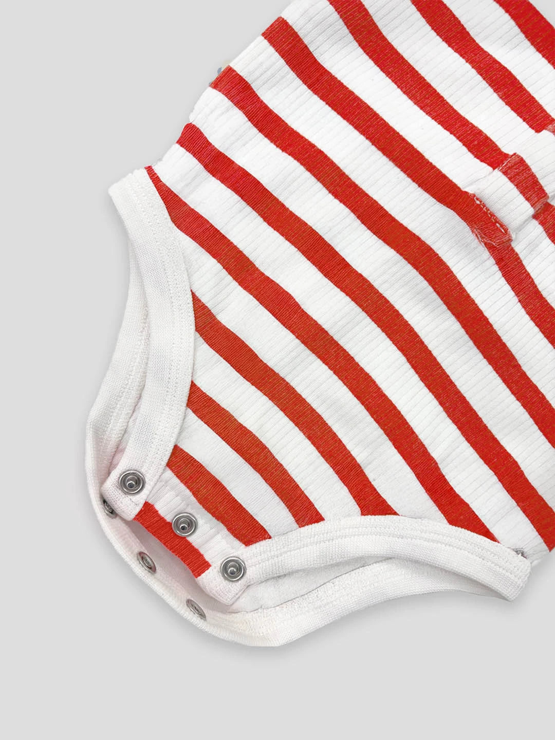 Horizontal Line Polo Cotton Bodysuit