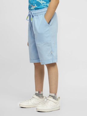 Blue Lagoon Cotton Bermuda Shorts