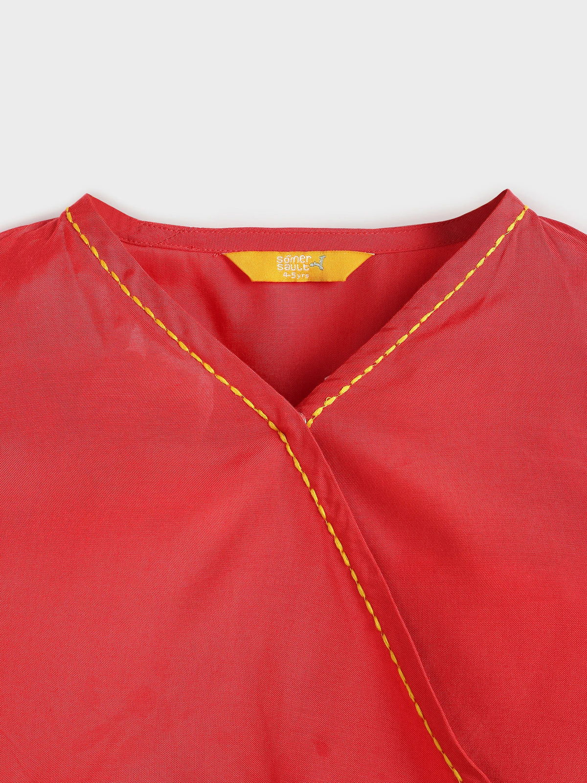 Festive Twirl Wrap Top and Skirt Set