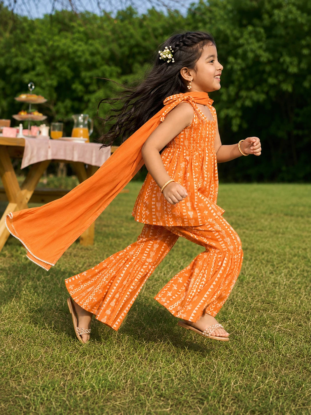 Printed Kurta Sharara Set