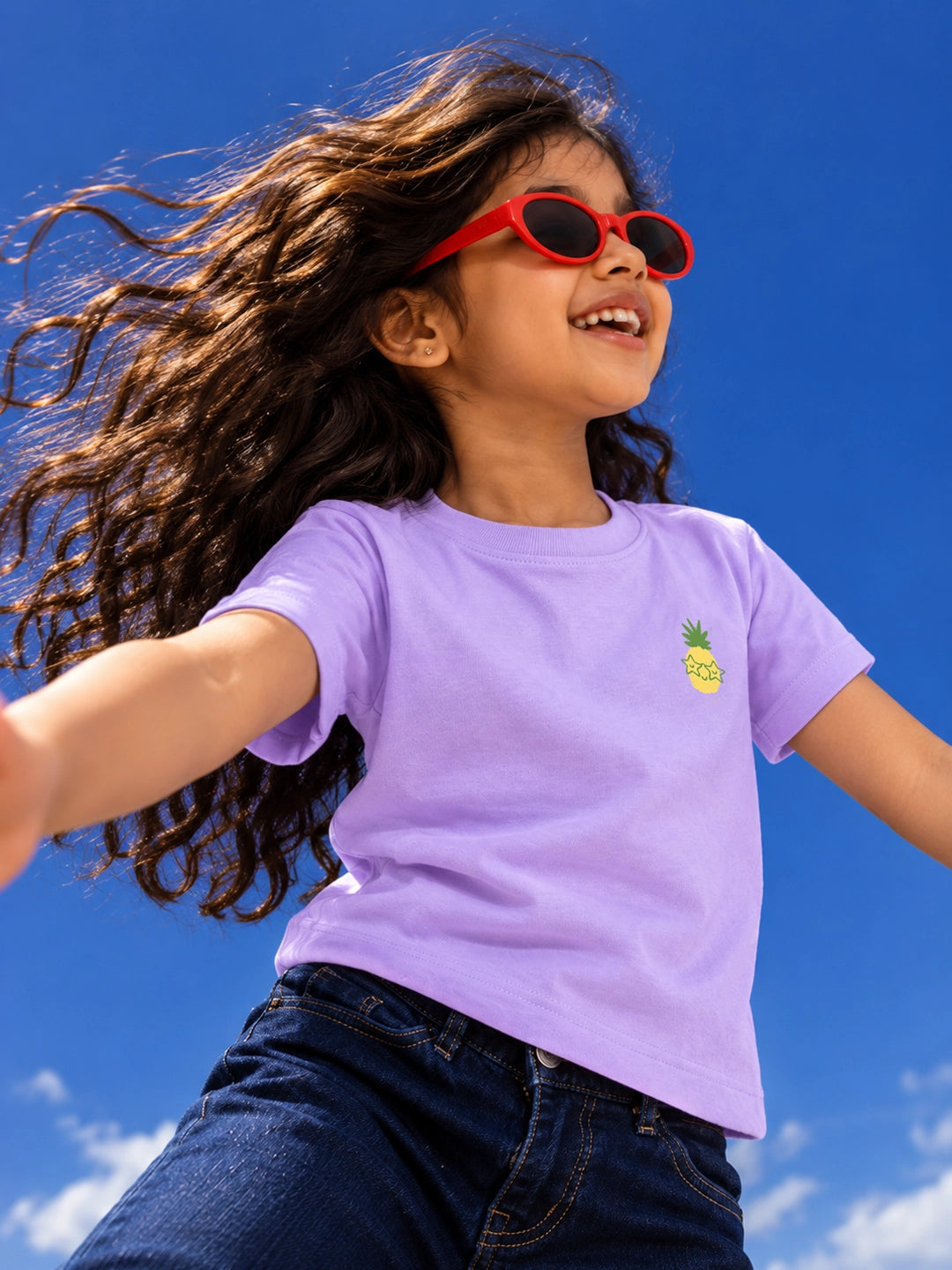 Lilac Pop Girl's T-Shirt