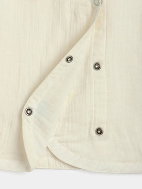 Muslin Jhabla Sleeveless Set