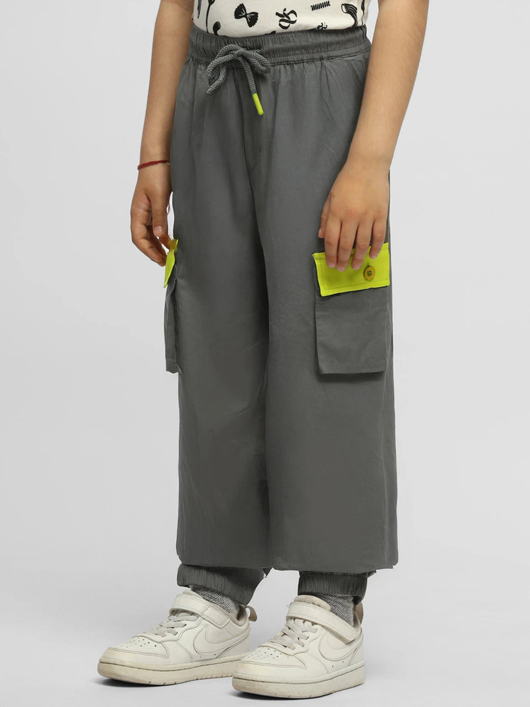 Grey Parachute Joggers
